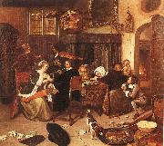 The Dissolute Household Jan Steen